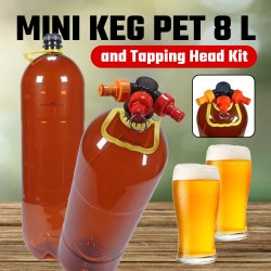 Oxebar Mini Keg PET 8 Liter inklusive lg og hndtag.