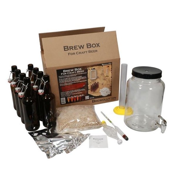 Årets Gave Brew Box M/Micro AllGrain 4 l. Kit Waterloo Witbier