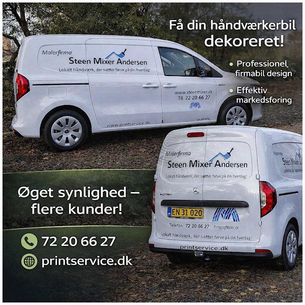 Bilreklame - standard pakke 2