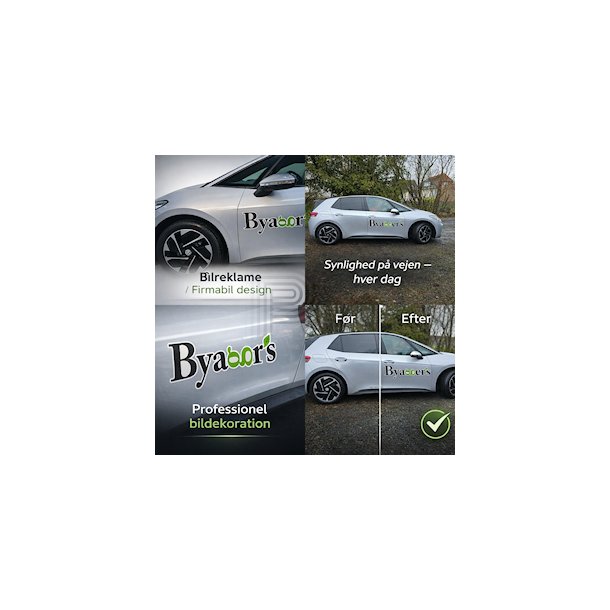 Bilreklame - standard pakke 1
