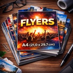 Flyers A4 (21,0 x 29,7cm)