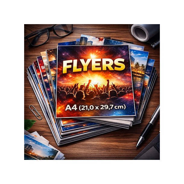 Flyers A4 (21,0 x 29,7cm)