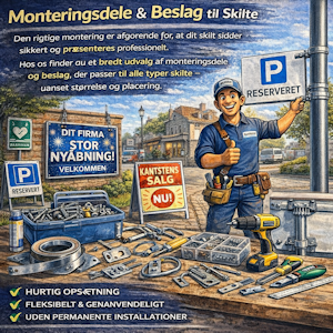 Monterings dele og beslag