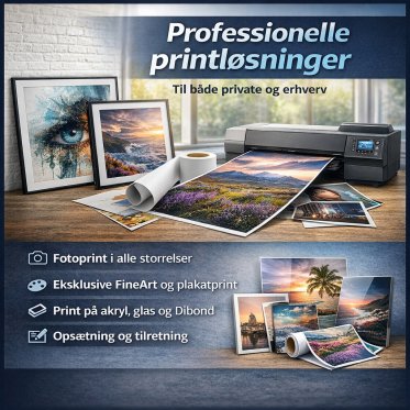Printservice &ndash; grafik og print i h&oslash;j kvalitet