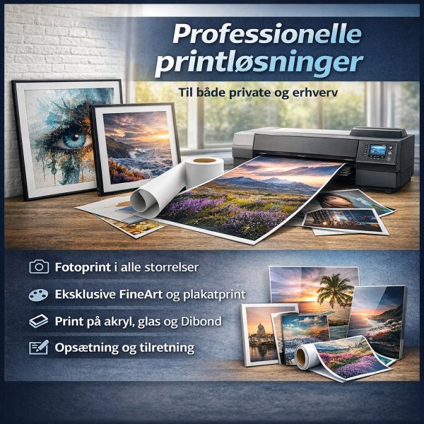 Printservice &ndash; grafik og print i h&oslash;j kvalitet