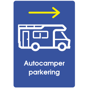 Autocamper parkering - pil hjre