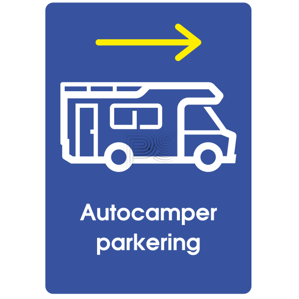 Autocamper parkering - pil hjre