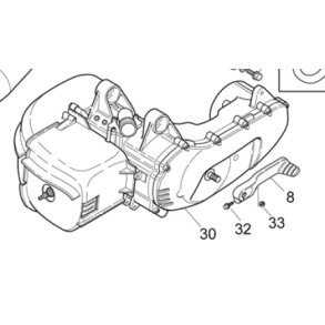 Kickstarterpedal Alu. Aprilia