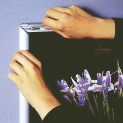 Alu snap frame 25 mm Krom