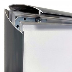 Alu snap frame, 25 mm Hvid