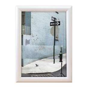 Alu snap frame, 25 mm Hvid