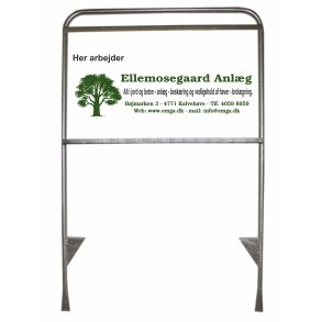 Hndvrkerskilt 65x101cm, slv