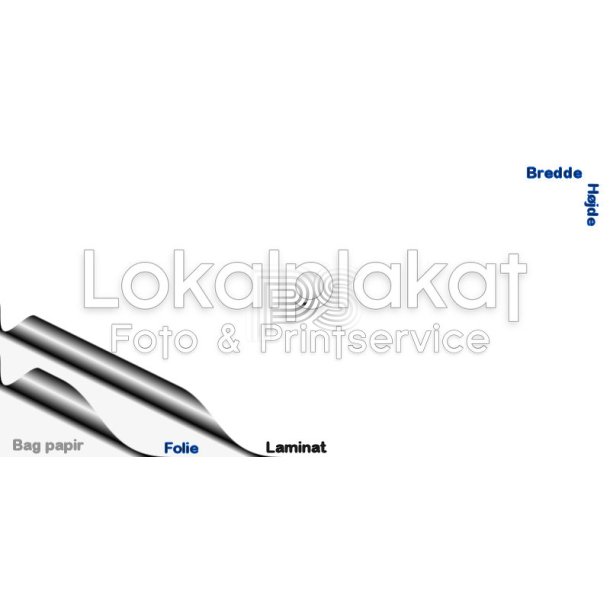 Rektangulære Klistermærker 350x80mm