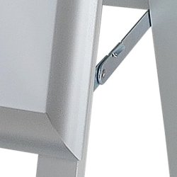 Alu-Line A3 Gadeskilt, vertikal, med klaprammer