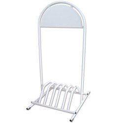Bicycle Gotik Stand, hvid, gadeskilt med cykelparkering
