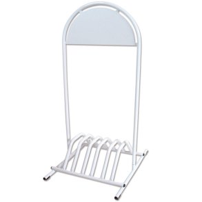 Bicycle Gotik Stand, hvid, gadeskilt med cykelparkering