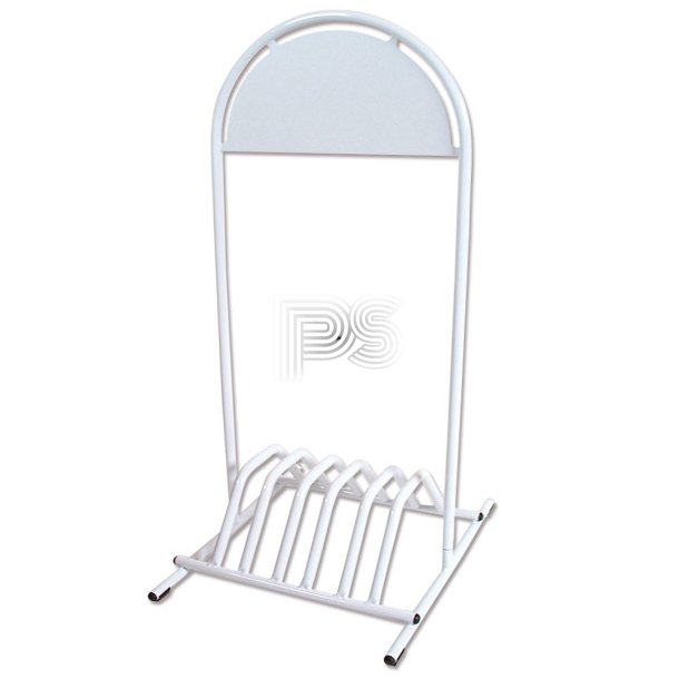 Bicycle Gotik Stand, hvid, gadeskilt med cykelparkering