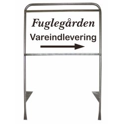 Hndvrkerskilt 65x101cm, slv