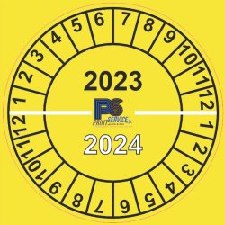 Sticker - Kalibrerings hjul med mneds interval