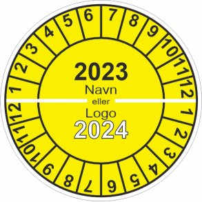 Kalibrerings hjul med mneds interval