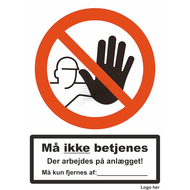 Arbejds sikkerhedsskilt