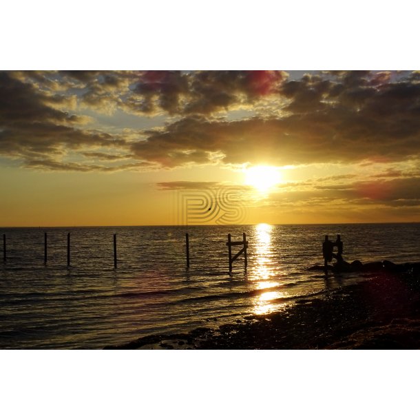 Solnedgang ved Ore Strand - Vordingborg