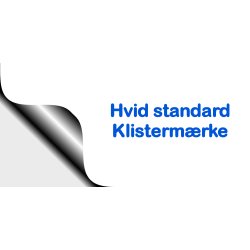 Rektangulære Klistermærker 120x45mm