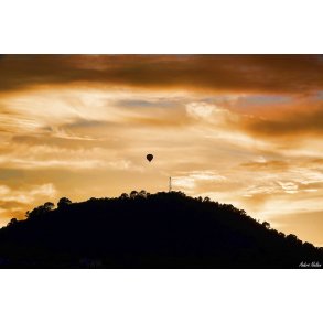Luftballon over Cala Bona Beach 