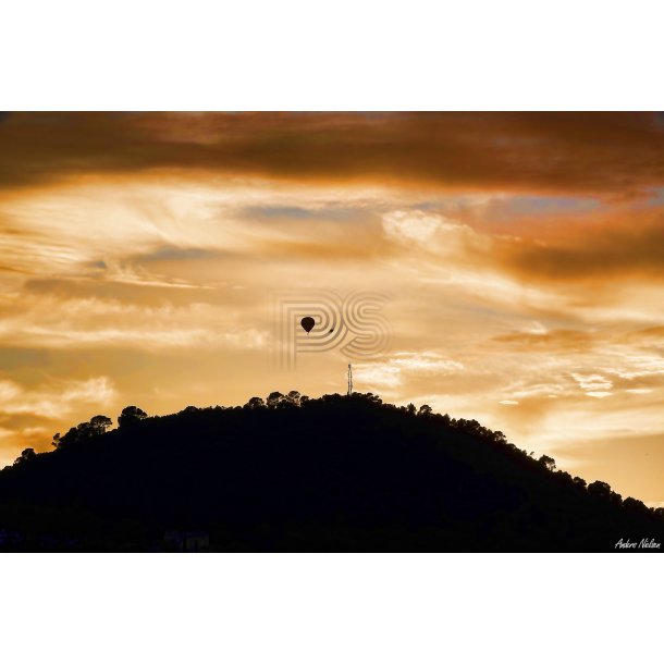 Luftballon over Cala Bona Beach "Mallorca"