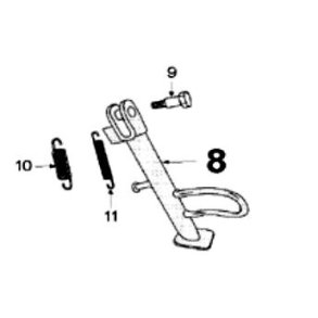 Sidestøtteben´s fjeder TYK