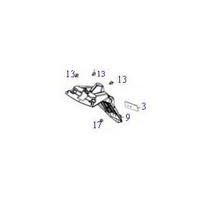 Bagskrm - nummerpladeholder