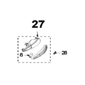 Blinklygteglas venstre for
