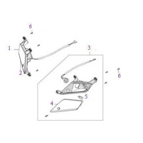 Blinklygteglas for højre