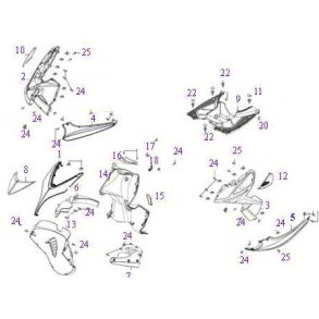 Sideskjold venstre sort