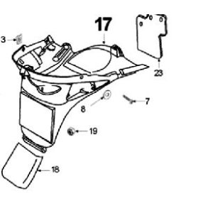 Bagskrm/nummerpladeholder 