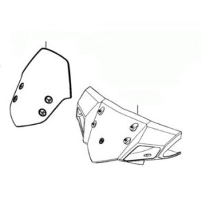 Styrskjold forreste del