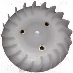 Blæserhjul på svinghjul