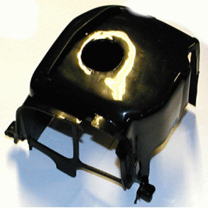 Blserskjold over cylinder