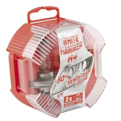 P&aelig;re H4 12V 60/55w - 50% kraftiger