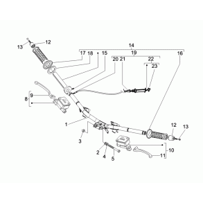 Bremsegreb venstre komplet