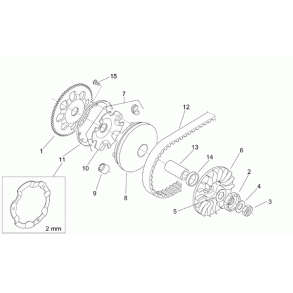 Begrnserring for Aprilia SR 50 Ditech 30 Km/t
