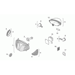 Blinklygteglas H&oslash;jre for