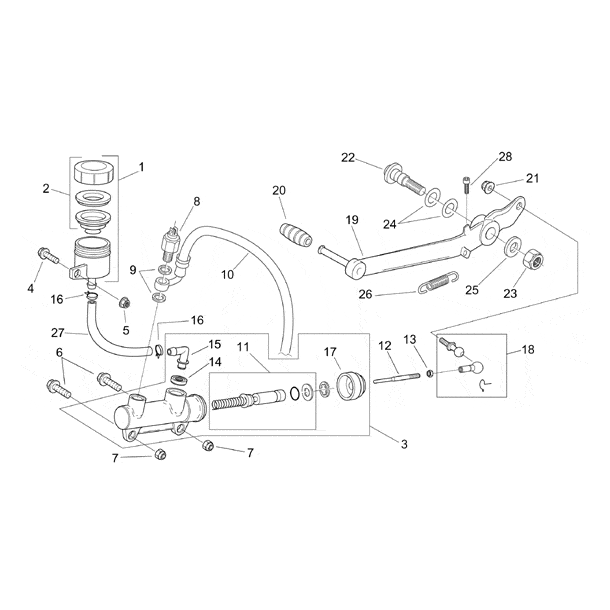 Stv manchet til bremsehoved cylinder