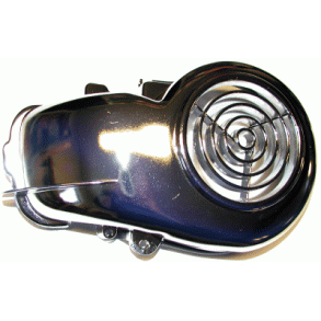 Blæserskjold over svinghjul