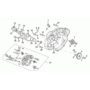 Vandpumpetrkhjul - assy Z=13/24