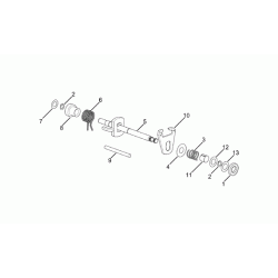 Gearskifte aksel fjeder