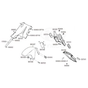 Bagskrm - Nummerpladeholder