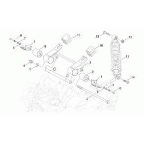 Bøsning motorbeslag