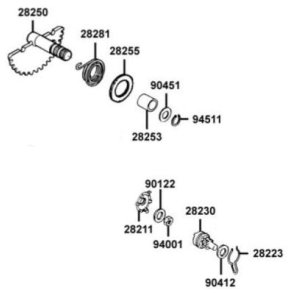 Skive for kickstarter aksel
