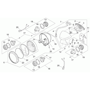 Nummerplade lys glas